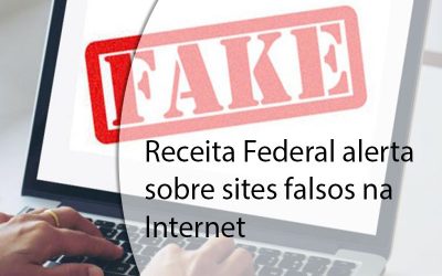 Receita Federal alerta sobre sites falsos na Internet.